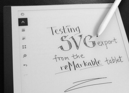 Testing SVG export from the reMarkable tablet