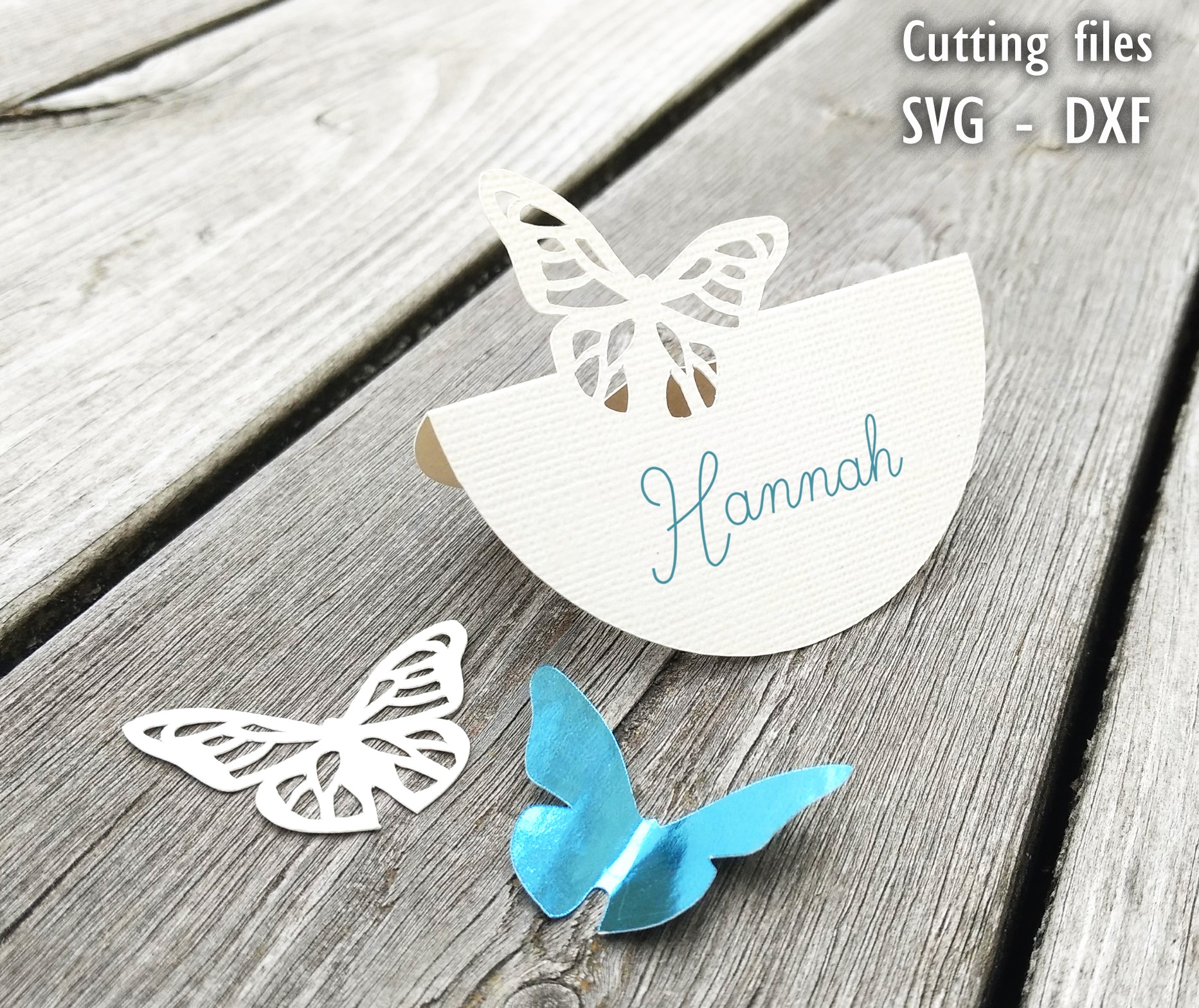 butterfly place card cutting file