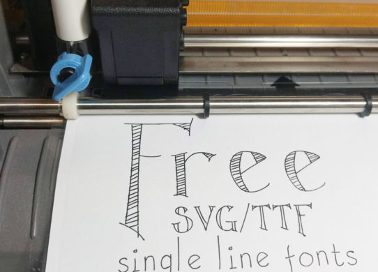 Free SVG/TTF single line fonts